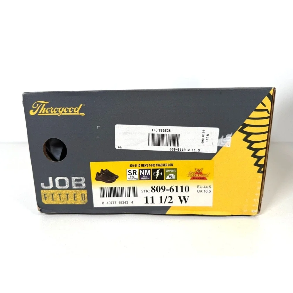 Thorogood T800 Nano-Toe Oxford Work Shoes Black 11.5W Men's NIB